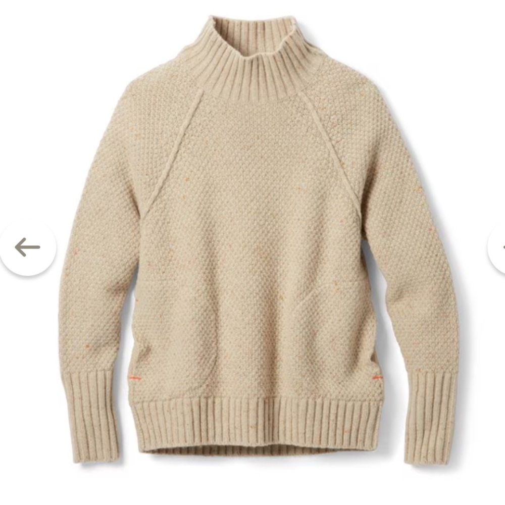 REI Wallace Lake Wool Mockneck Sweater in Large